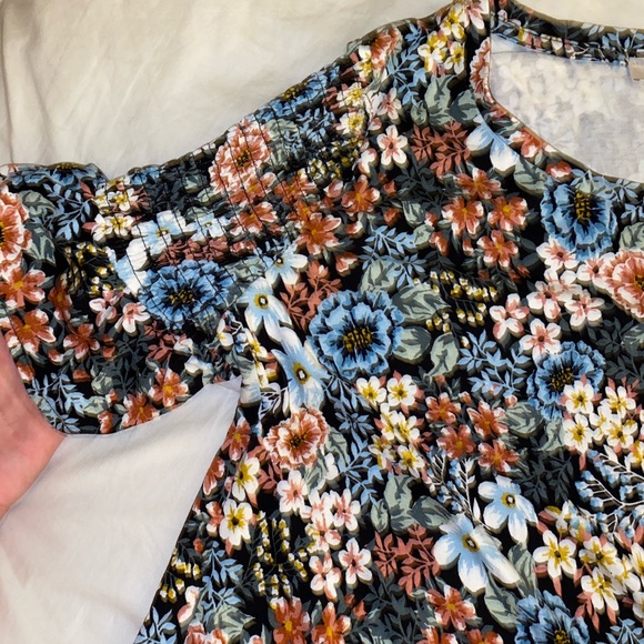LOFT | Small floral swing dress | NWOT - Picture 3 of 5